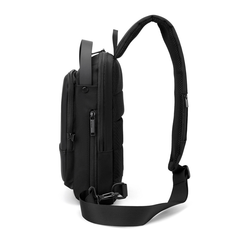 wepower's new functional men's chest bag, outdoor waterproof crossbody bag, men's multi-functional business chest bag and backpack Specification drawing