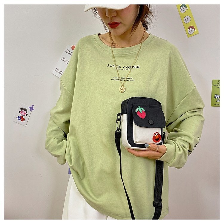 Sesame Street Crossbody Bag for Girls 2024 New style Canvas cartoon student small crossbody bag Fresh and sweet single-shoulder small bag for girls Application Scenario
