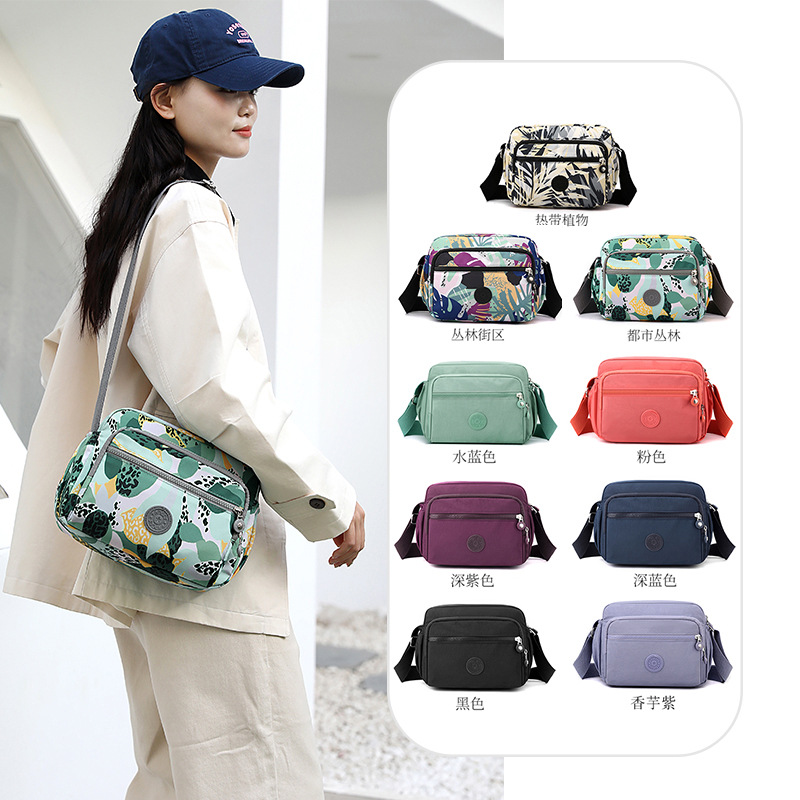 New multi-layered and multi-functional single-shoulder bag for women, Oxford fabric fashionable crossbody bag, travel bag, casual mom bag full figure