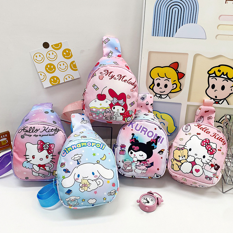 Wholesale of children's bags: Cute girls' crossbody small bags, cartoon high appearance level chest bags, 2024 new style snack shoulder bags full figure