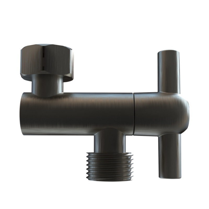 The adjustable shower head extension adapter and stainless steel shower elbow can adjust the Angle to enhance the shower experience details Picture