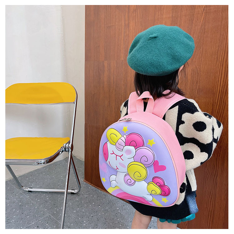 Unicorn Schoolbag, new eggshell bag for kindergarten children, cute cartoon large-capacity backpack for boys and girls undefined