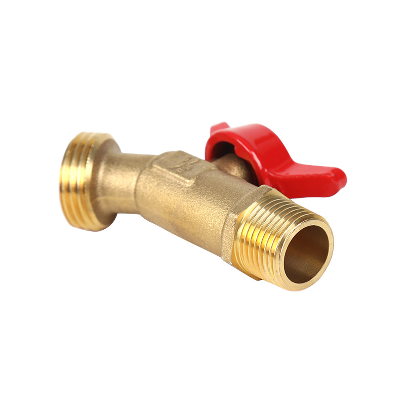 Cross-border Amazon temu brass garden hose valve faucet with ton bucket lid butterfly American standard faucet factory Specification drawing