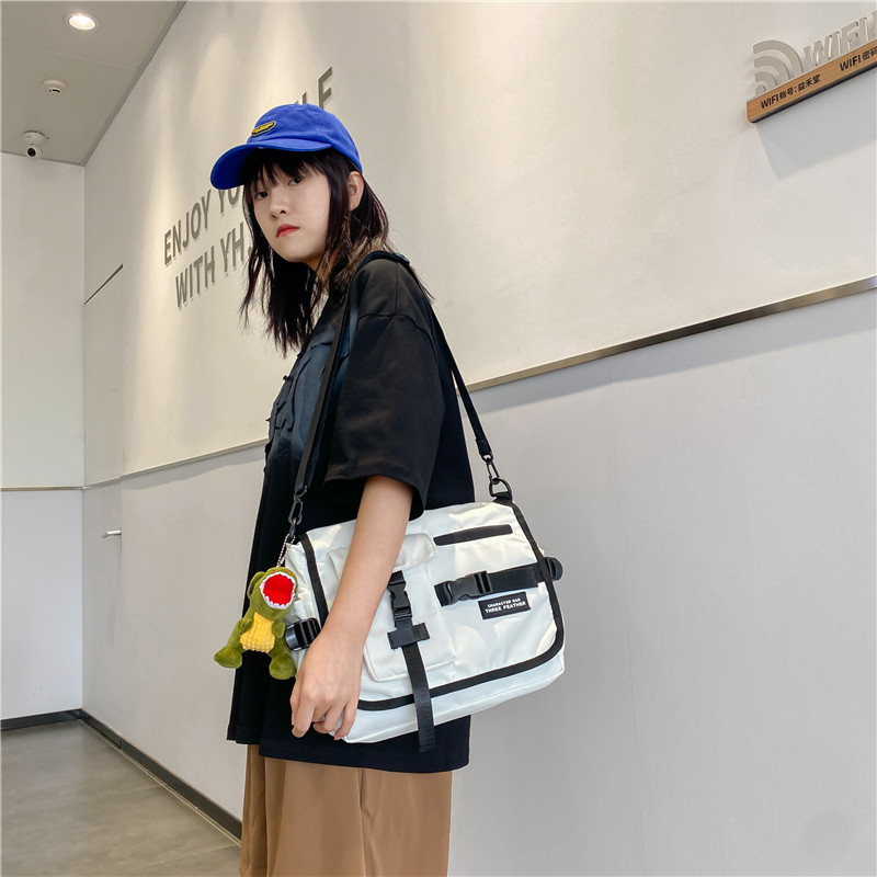 Men's trendy workwear crossbody bag, Japanese Instagram backpack, women's casual single-shoulder bag, student crossbody bag full figure