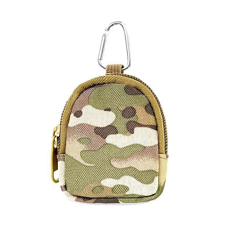 New tactical waist bag, mini portable key case, round wear-resistant small wallet, outdoor Oxford cloth small storage bag Item Picture