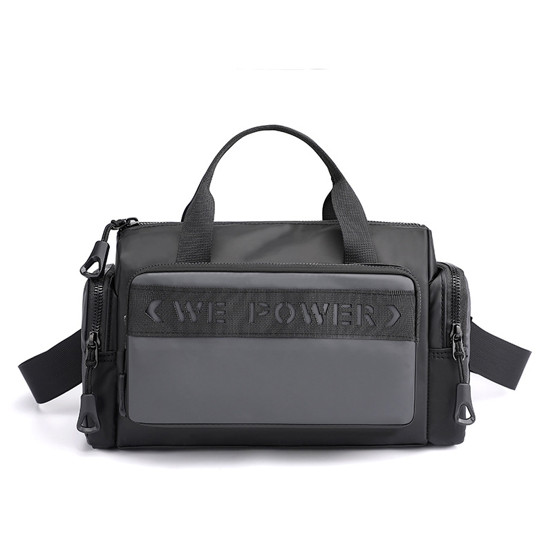 Wholesale of new men's trendy single-shoulder bags, casual hand-held crossbody bags, outdoor sports postman bags and business briefcases Item Picture