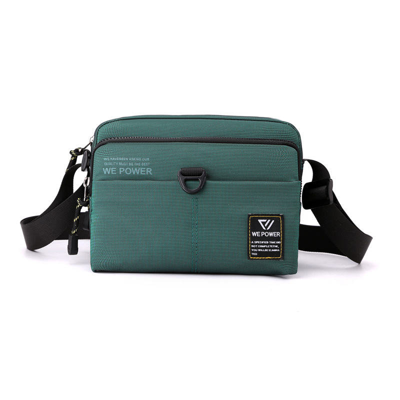 WEPOWER crossbody bag Men's small bag design sense, niche chest bag, shoulder bag, casual nylon fabric small square bag Item Picture