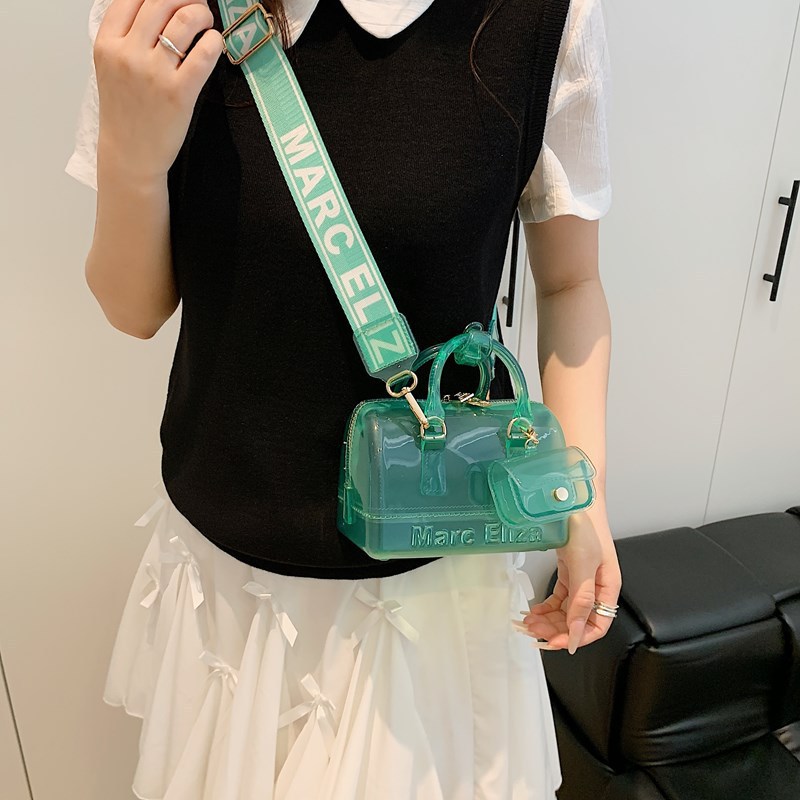 European and American Fashion 2025 Summer Yoko Jelly Bag, fashionable single-shoulder crossbody bag, versatile macaron-colored hand-held women's bag details Picture