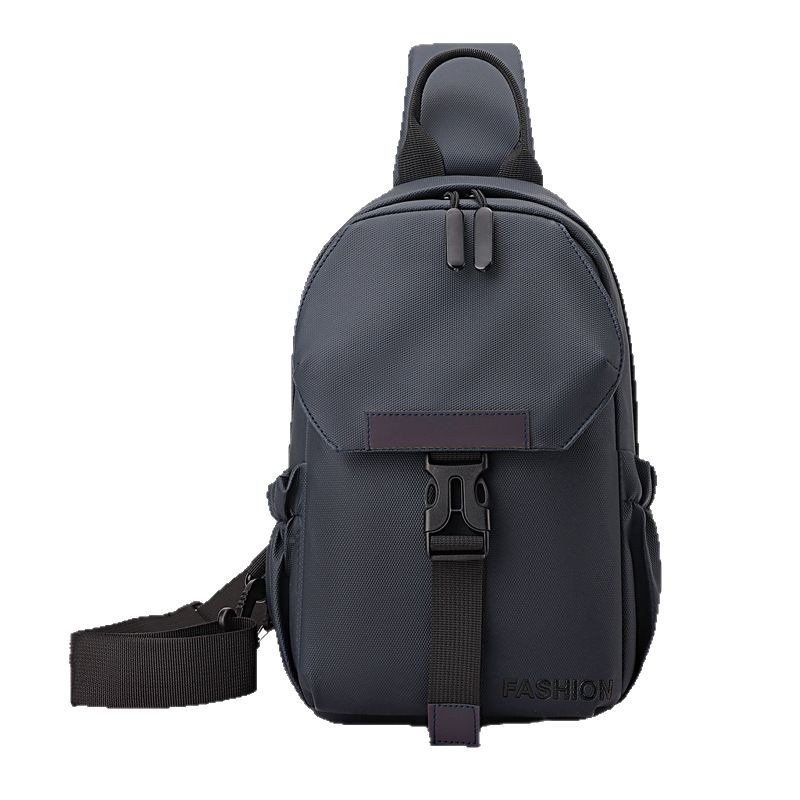 New fashionable crossbody bag, men's chest bag, large-capacity, lightweight and simple backpack, casual single-shoulder bag, men's trendy bag Item Picture