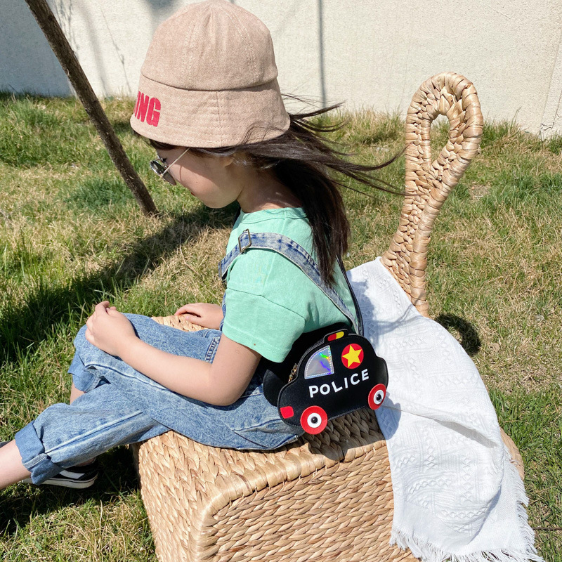 2020 New children's bag, car crossbody bag, cartoon boy and girl baby decoration, small change, cute and trendy bag for toddlers Specification drawing