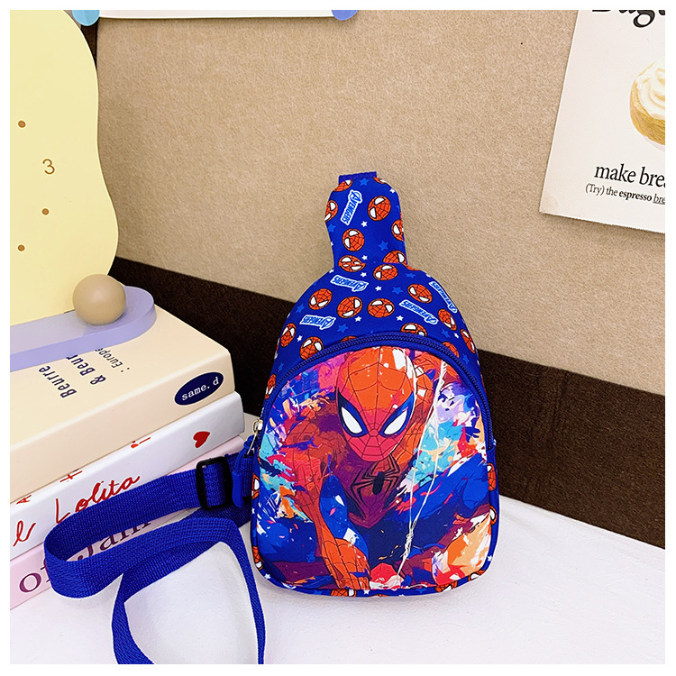 New children's bag, kindergarten baby cartoon change bag, outdoor casual crossbody bag, boy cool and trendy chest bag Specification drawing