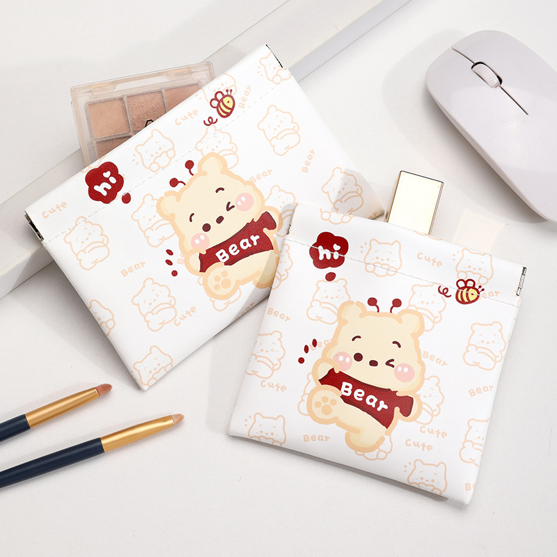 Puppy hand-held makeup bag, large-capacity waterproof storage bag, portable and easy to carry, cute travel makeup bag Specification drawing