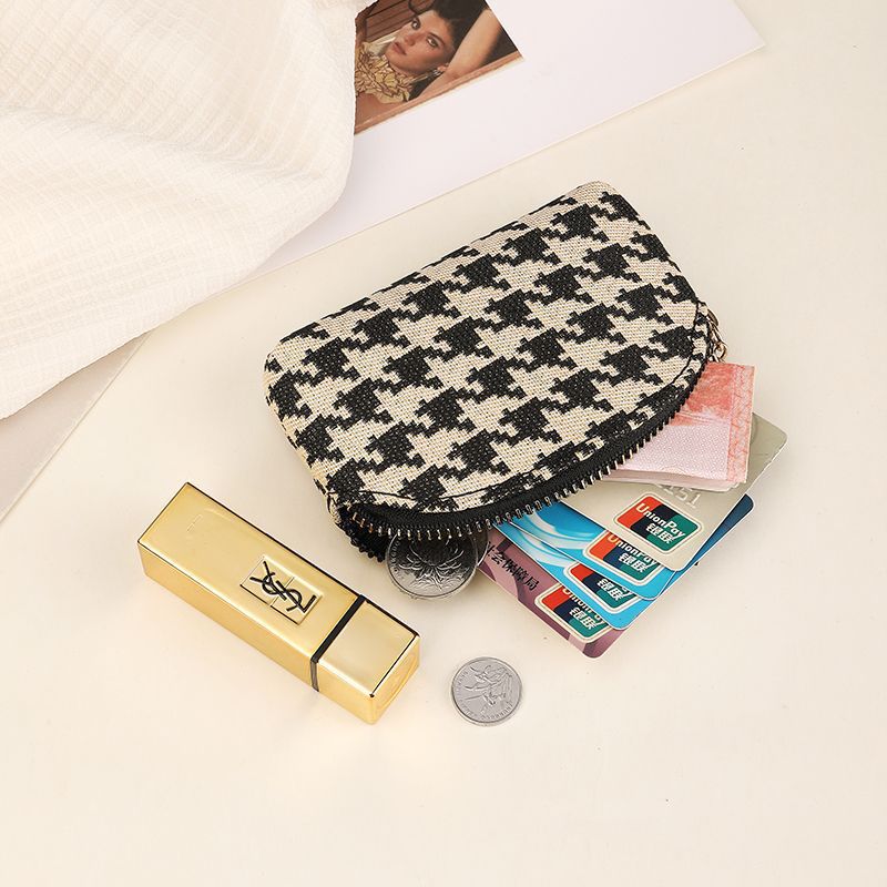 2023 New style Zero Wallet Women's Mini Coin Case, small canvas fashionable portable key case, trendy small wallet details Picture