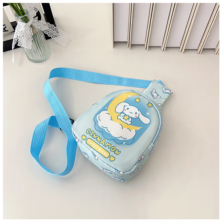 New cartoon children's bag, girls' fashionable outdoor casual crossbody bag, coin purse, baby trendy matching chest bag sample Specification drawing