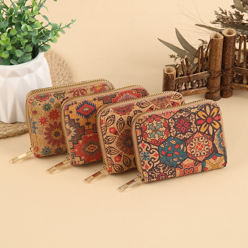 Multi-layer small wallet, short large-capacity portable student card case, exotic style, the same fashionable combination as the Internet celebrity details Picture