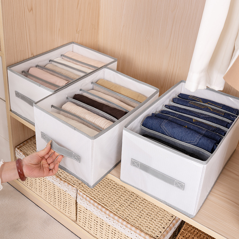 Cross-border new products: PVC mesh fabric see-through compartments clothing storage box, drawer-style pants storage and organization box Specification drawing