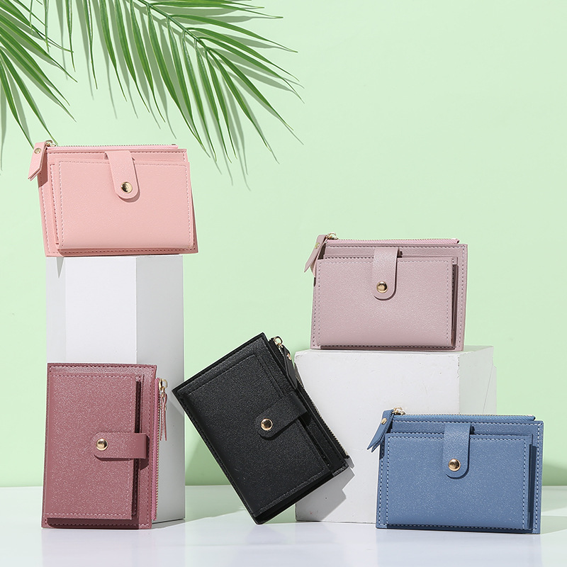 [Order-specific link, don't place the wrong order!]" Women's wallet, PU leather zipper, women's multi-slot logo full figure