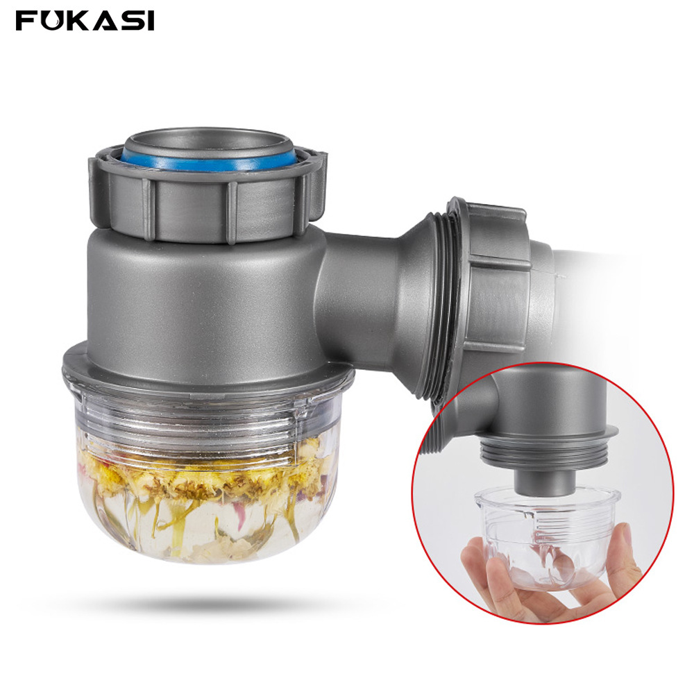 Drain, anti-odor countertop control drain, sink drain, kitchen anti-odor drain, sink drain Application Scenario