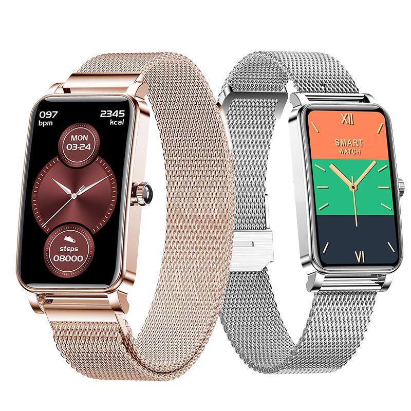 The new cross-border smartwatch ZX19 for women, a smart bracelet with a full touch screen, steps, heart rate and blood pressure measurement, is an electronic gift details Picture
