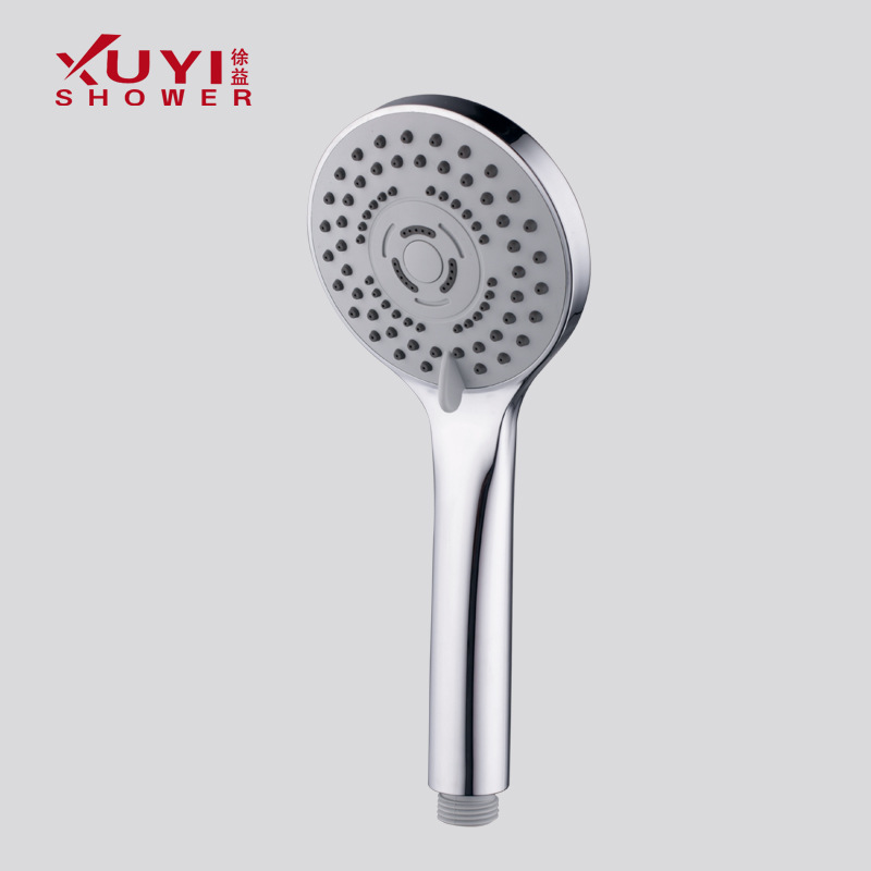 Factory direct supply of Hans new material five-speed two-color pressurized handheld showerhead, shower head and showerhead for household use Specification drawing