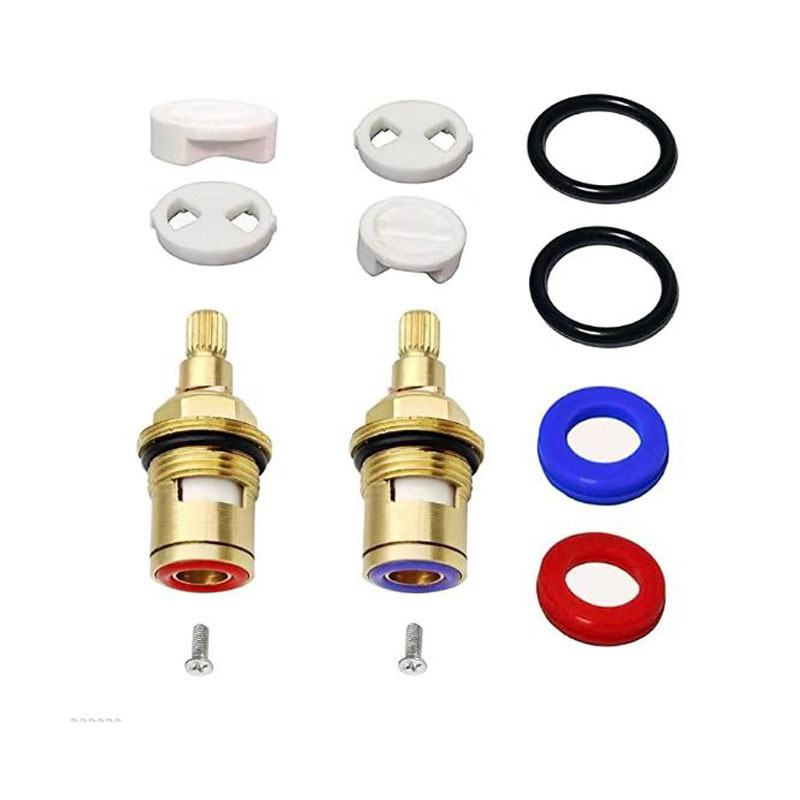Cross-border best-selling quick-opening valve core brass ceramic double-tooth valve core disc-type faucet valve repair parts Specification drawing