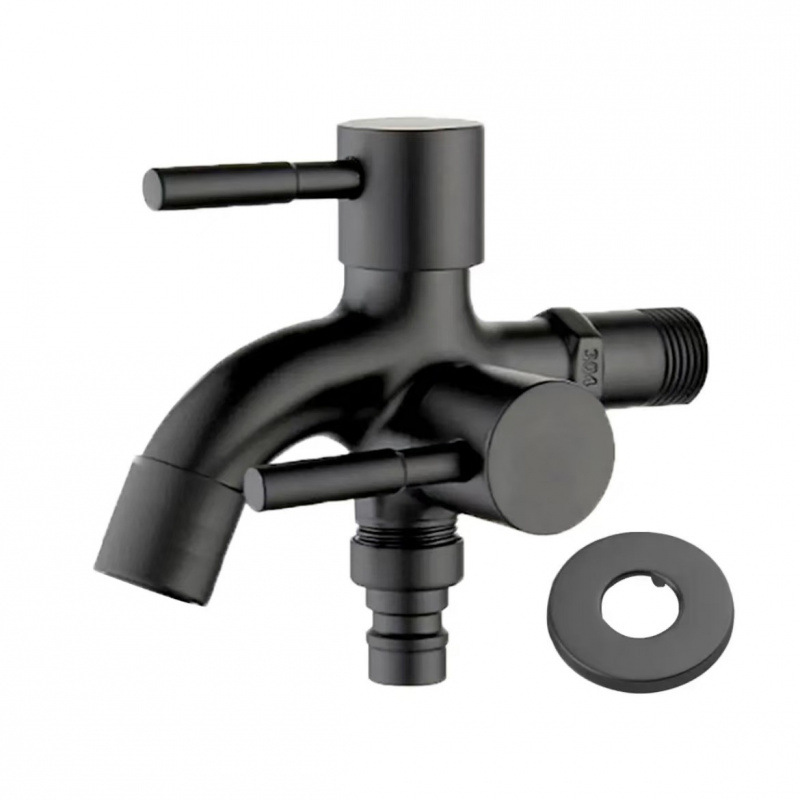 Wholesale of one-in two-out faucet, one-in two-out washing machine, dual-control one-minute two-function mop sink faucet Application Scenario