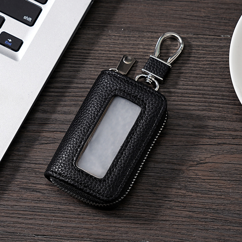 Cross-border delivery of car key cases: Men's visible transparent window key case, portable waterproof multi-color universal women's case Specification drawing