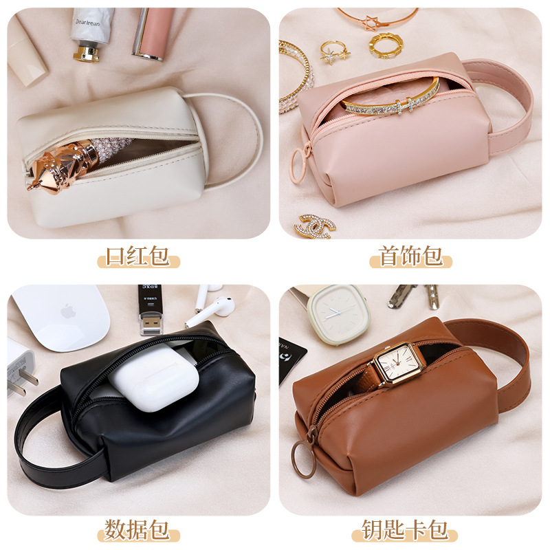 New portable makeup bag, small bag, InS-style jewelry, key card, mini opening, red envelope storage, data cable storage bag Application Scenario