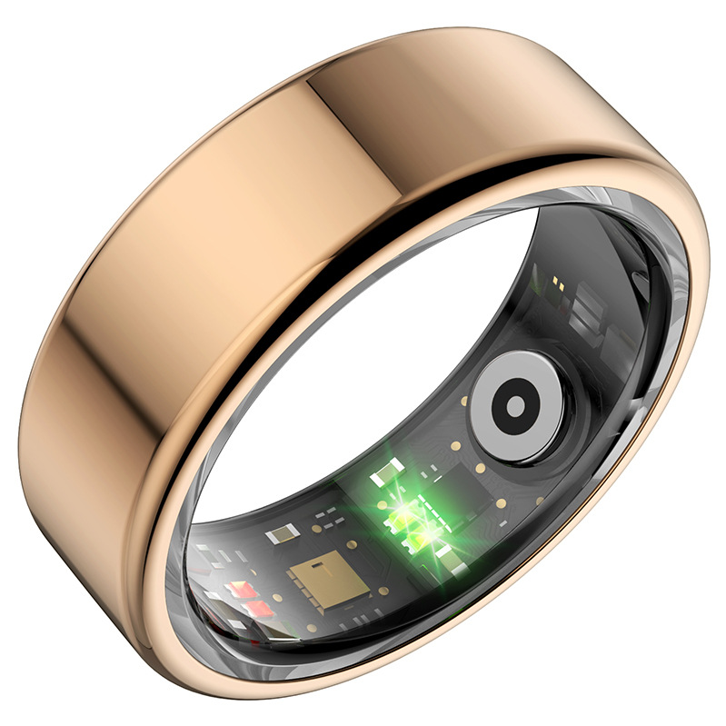 The new R02 smart ring is a waterproof, blood pressure, blood oxygen, sleep, heart rate monitoring and photo-taking smart ring for both men and women full figure