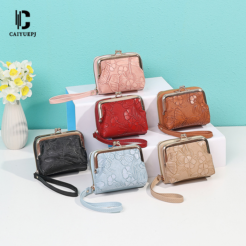 New women's short wallet, trendy printed multi-slot card case, coin purse, cross-border detachable dual-purpose organ case full figure