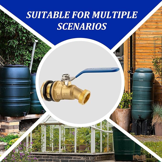 Cross-border US standard brass 3/4 GHT garden hose with external thread faucet valve switch set Application Scenario