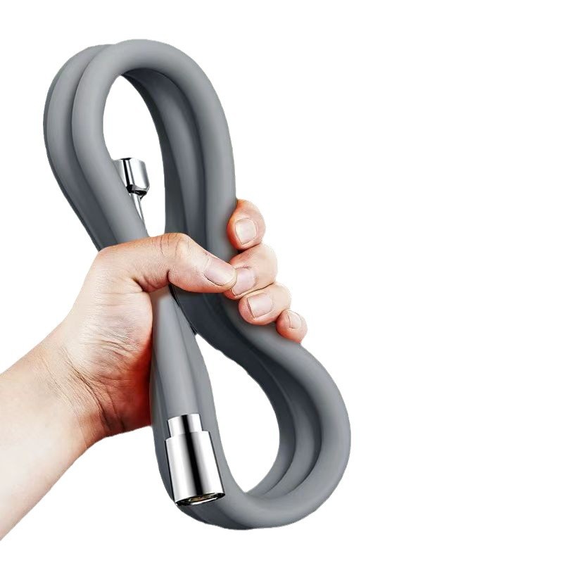 Silicone rubber shower head hose for general bathroom bathing explosion-proof thickened water heater pipe connection accessories Item Picture