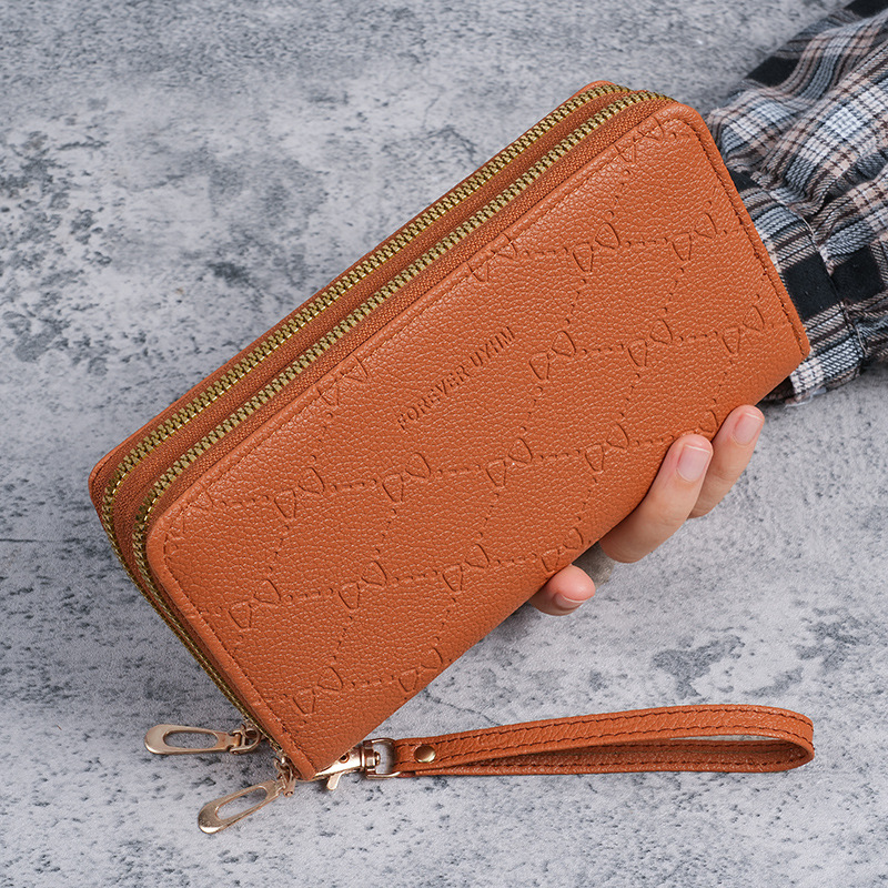 Ladies' wallet clutch, long, fashionable and simple wallet, mobile phone case, multi-functional large-capacity card case, coin purse full figure