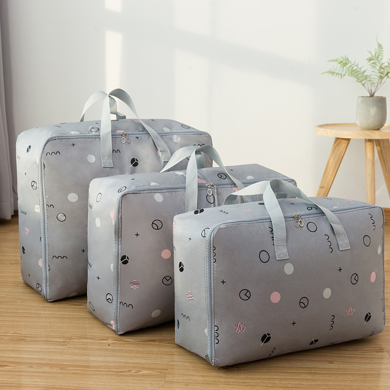 Factory wholesale and direct sales of Oxford fabric clothing storage bag sets, cotton quilt bags, bedroom storage and packing bags details Picture