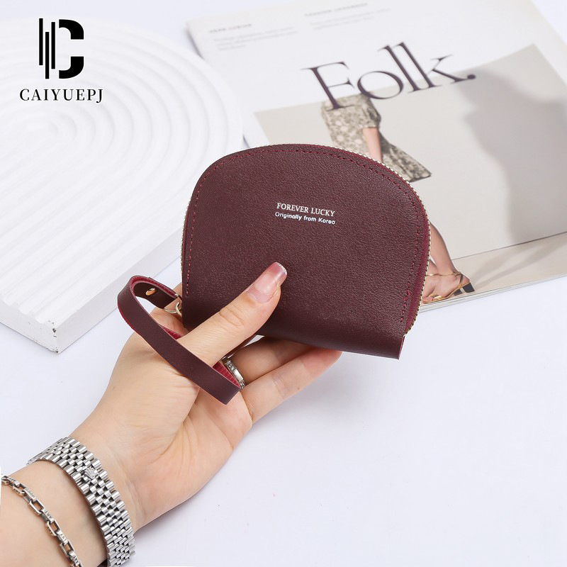 Zipper card case, solid color access control card holder, coin purse, ladies' high-end feel, large-capacity card slot, source factory Specification drawing