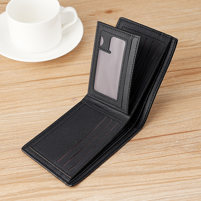 Men's business card holder, cross-border short wallet, retro patterned thin multi-slot wallet, US dollar bag Application Scenario