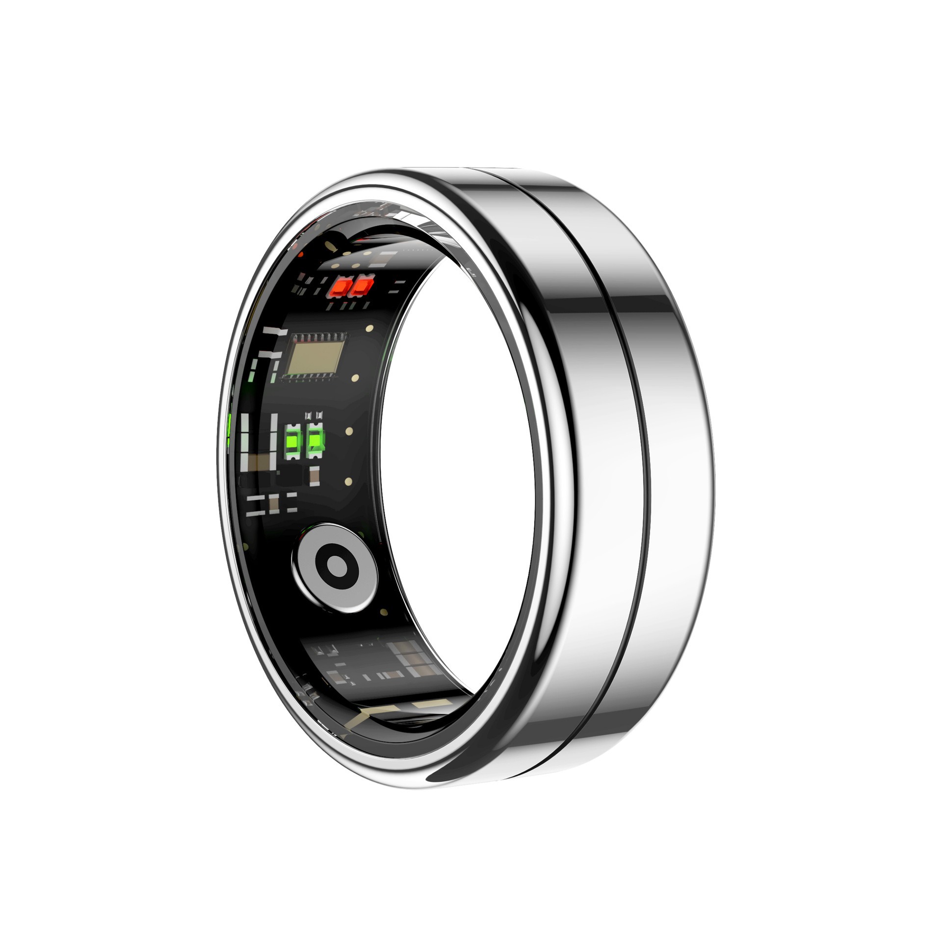R04(Qring) smart ring: Step count, distance, calories, heart rate, blood oxygen, sleep, exercise, pressure, remote control, and photo taking Specification drawing