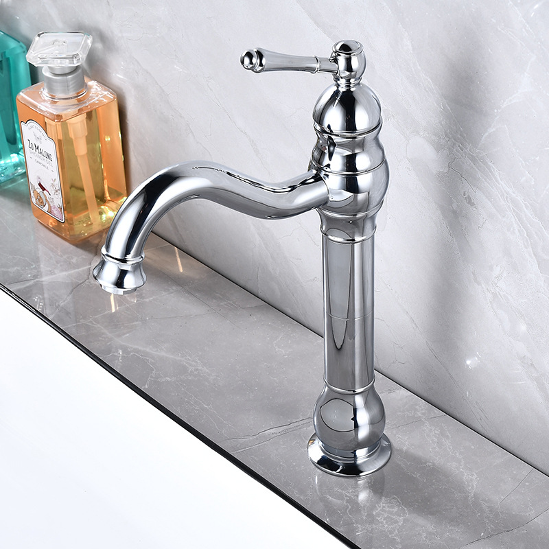 Factory direct sales of washbasins, hot and cold faucets, creative bathroom faucets, hot and cold water faucets for export, brass faucets details Picture