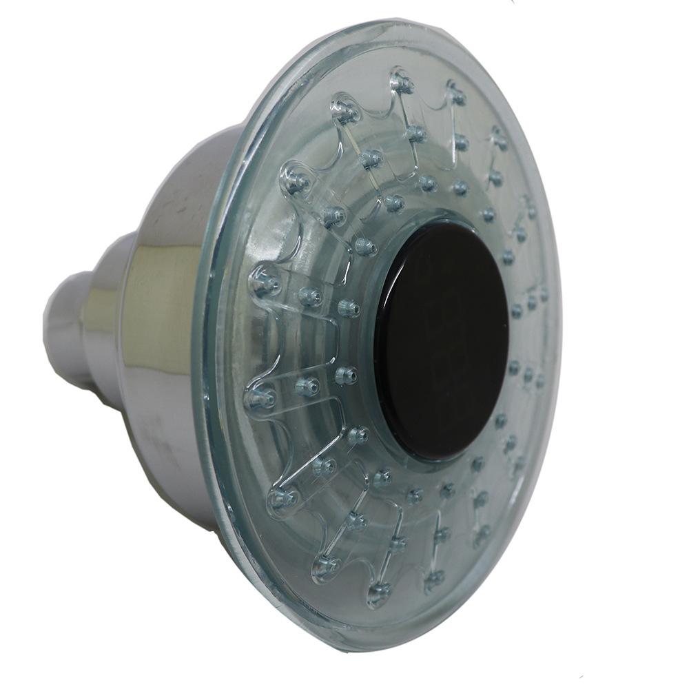New led showerhead with digital display, temperature control, three-color and seven-color color-changing, multi-functional adjustable water output mode SDH1-b8 details Picture