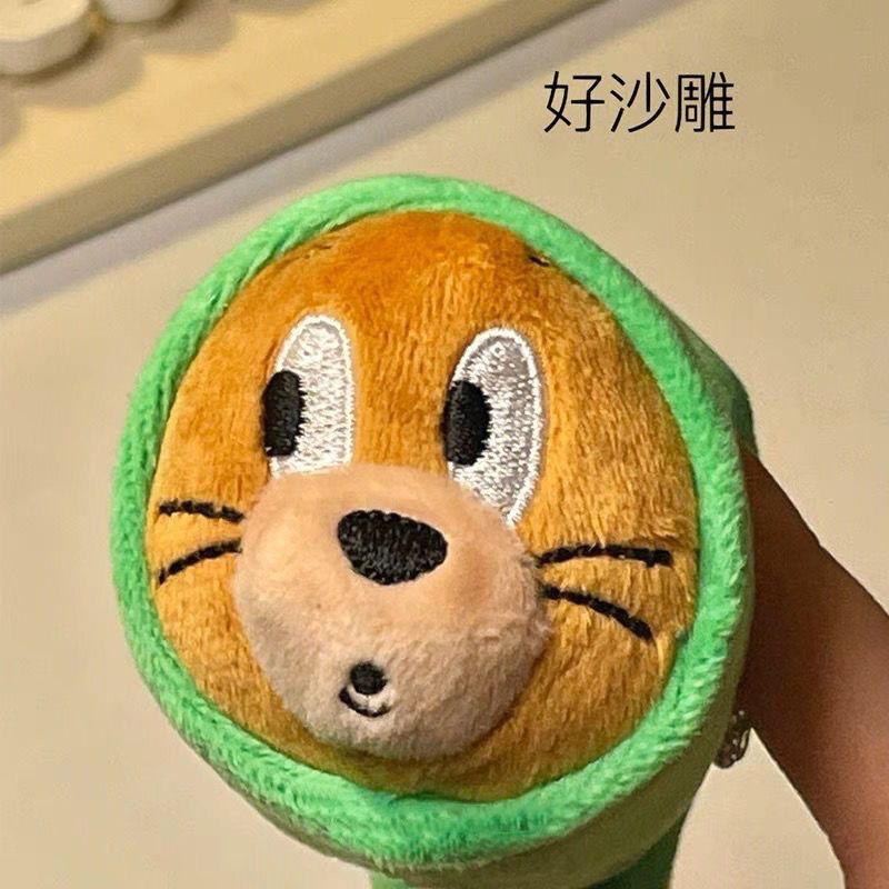 Cute plush toy pendants, student bag decorations, cute couple gifts for girls, childhood fun doll keychains Specification drawing