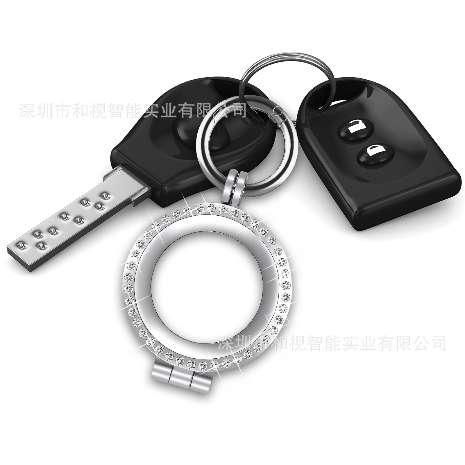 Suitable for Apple AirTag tracker case, metal case, diamond-encrusted case, alloy case Application Scenario