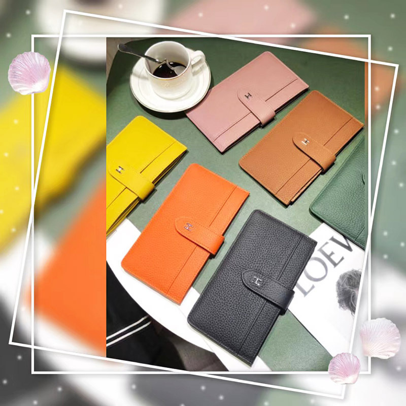 Cross-border wallet folding open heart black storage bag, short business vertical square sewn wallet details Picture