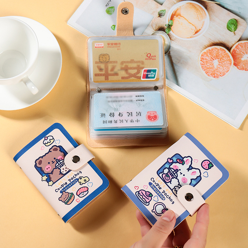 Factory direct sales of anti-demagnetization cartoon bear card case, double-sided card insertion, bank card, ID card, document case, neutral card case Application Scenario