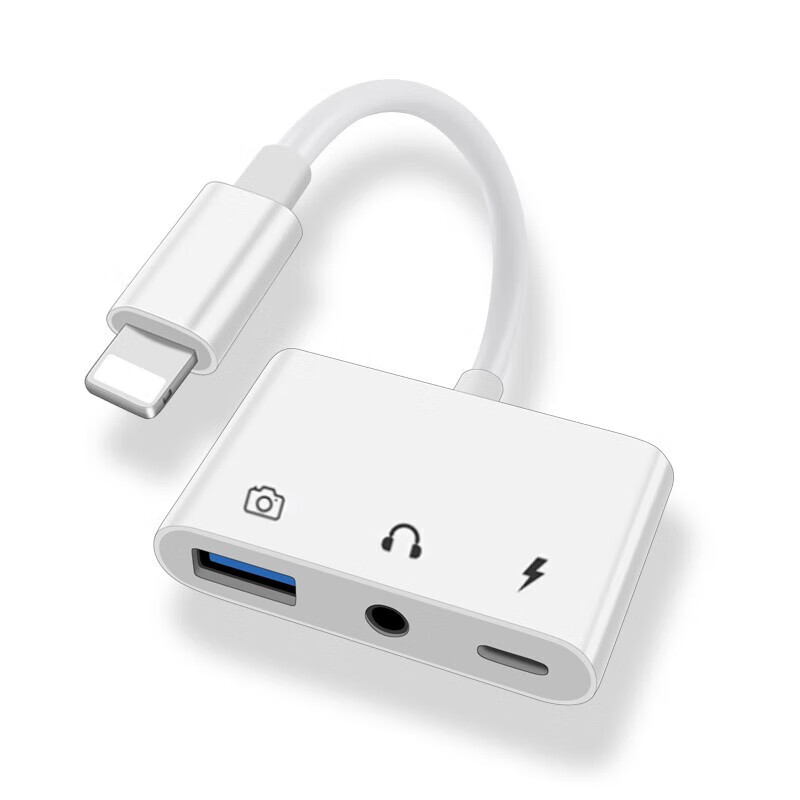 The converter is multi-functional and suitable for Apple phones, USB flash drives, otg adapters, USB 3.0 charging, 3.5 headphones and sound cards Item Picture