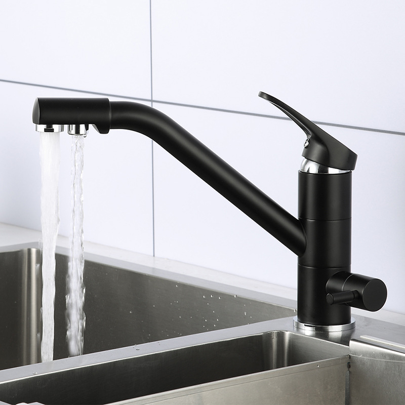 All-copper three-in-one water purifier, faucet, washbasin, sink, water purifying faucet, rotating direct drinking water machine, pure water for household use Specification drawing