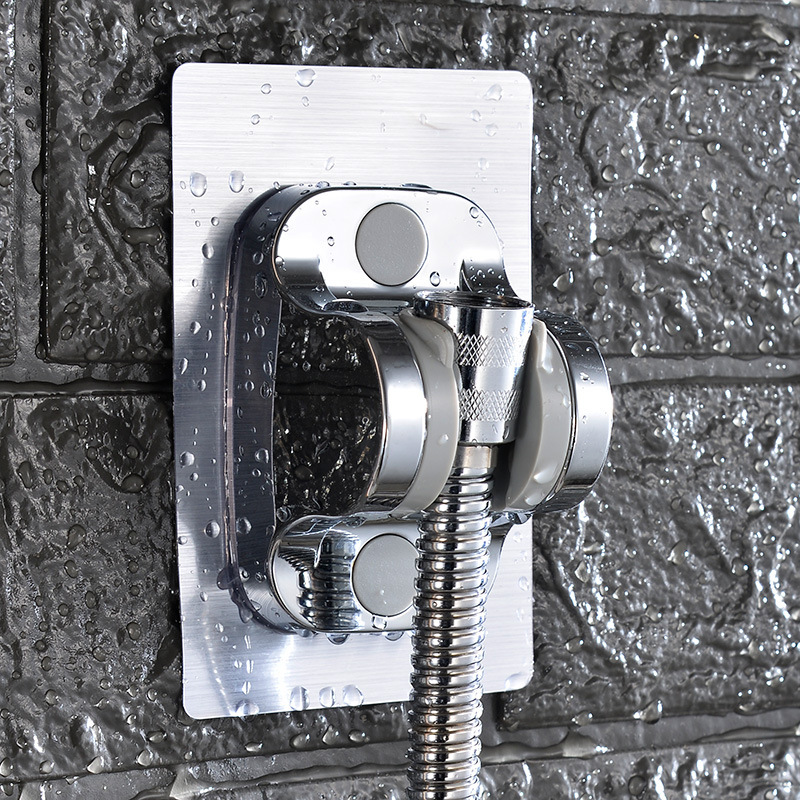 ABS ingot adjustable showerhead base, handheld showerhead bracket, wall-mounted showerhead hole fixing device Specification drawing