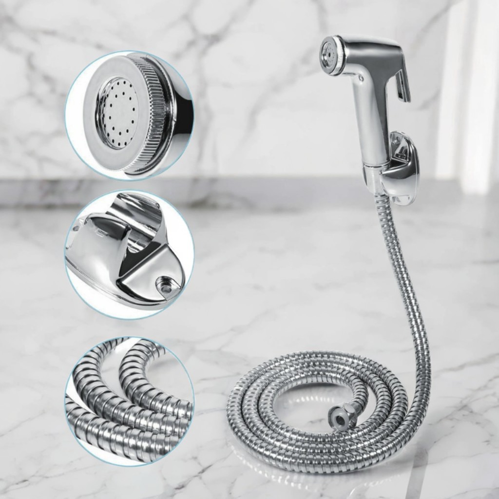 Cross-border body cleansing women's shower head, handheld toilet spray gun set, portable shower head, pressurized flushing toilet water gun full figure