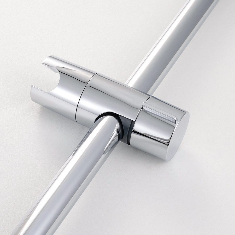 The new 18-25mm telescopic rod sliding sleeve shower head fixing base in Xiamen is adjustable and easy to disassemble and assemble without disassembling the shower rod details Picture
