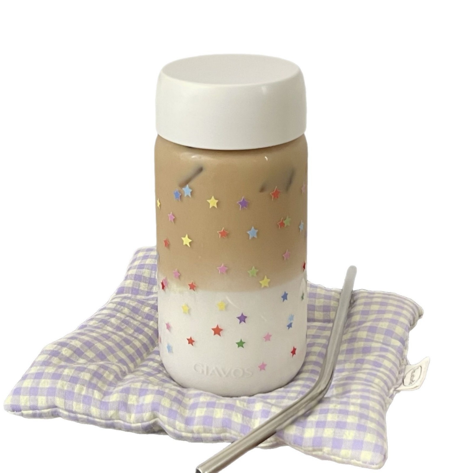 ins fresh and clean plastic cups, high-temperature resistant portable cups, high appearance level water cups, portable transparent cups, milk cups, coffee cups Item Picture