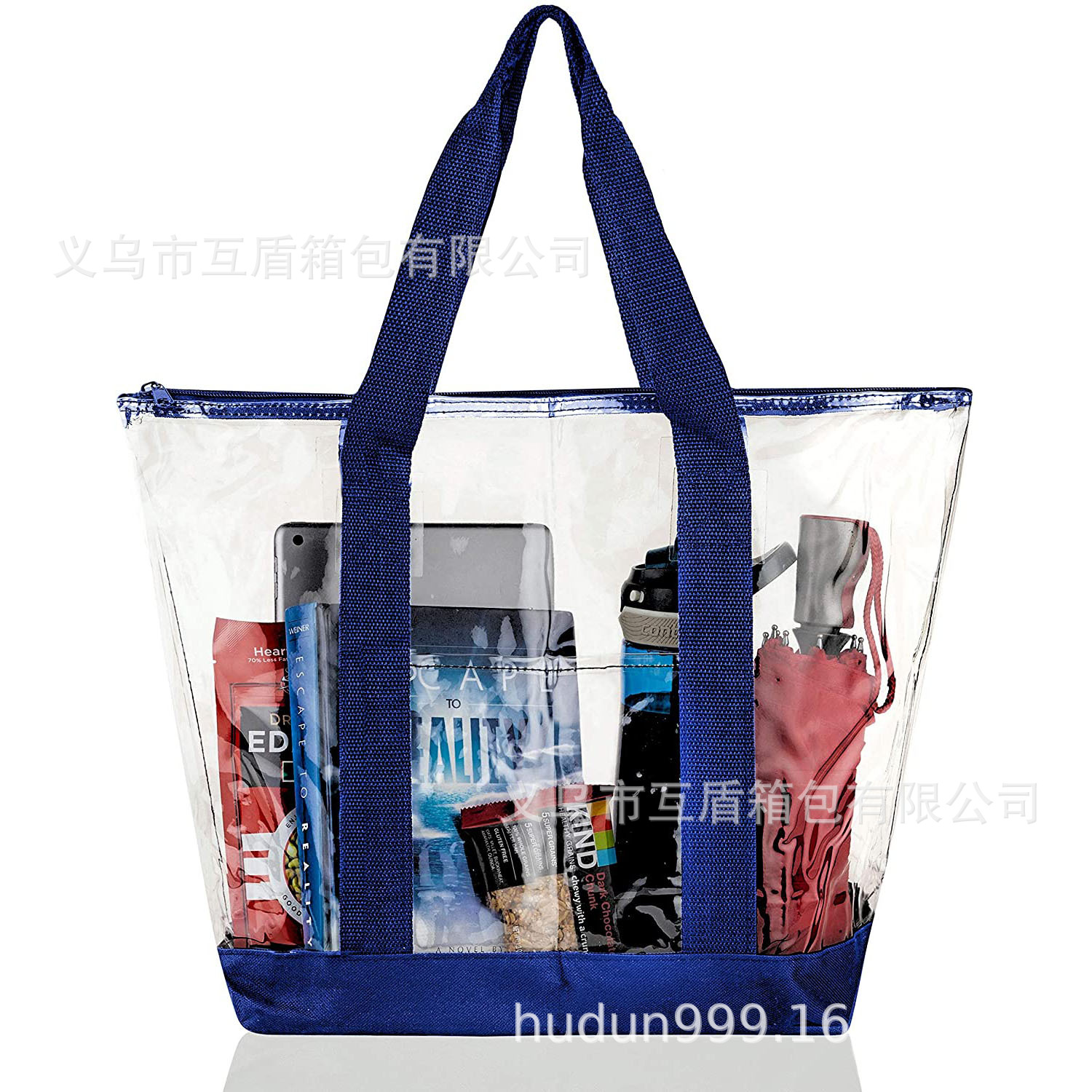 New PVC hand-held beach bag, outdoor storage bag, outdoor camping clothing, dust-proof single-shoulder bag, seaside storage bag details Picture